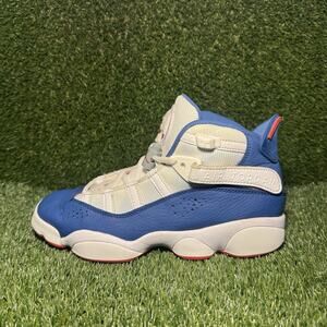 Size 5.5 (GS) - Jordan 6 Rings Mid White True Blue